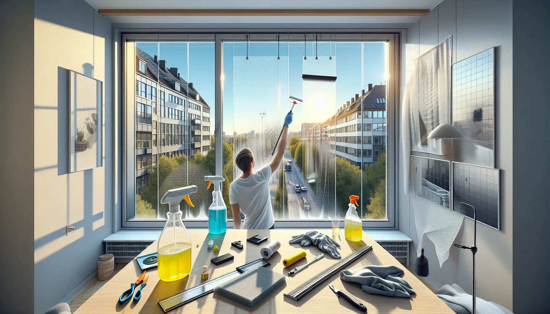 application d'un filtre solaire