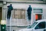 travaux sur la façade d'une maison